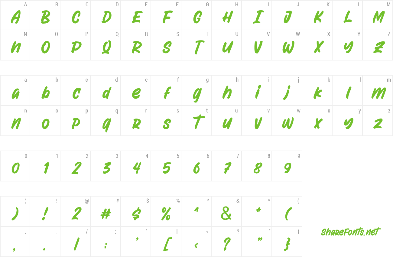 Font Attractype Reborn preview